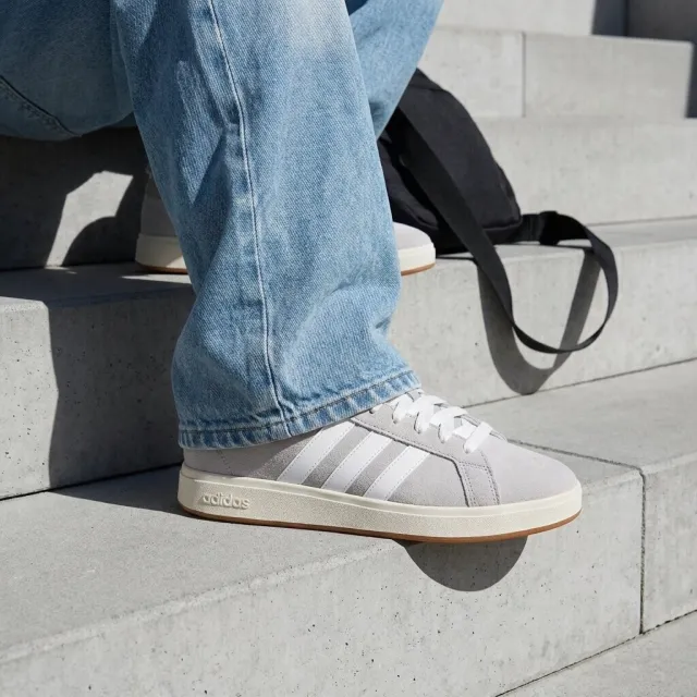 Adidas Adidas Grand Court Base 00 Sneakers Grijs Suède