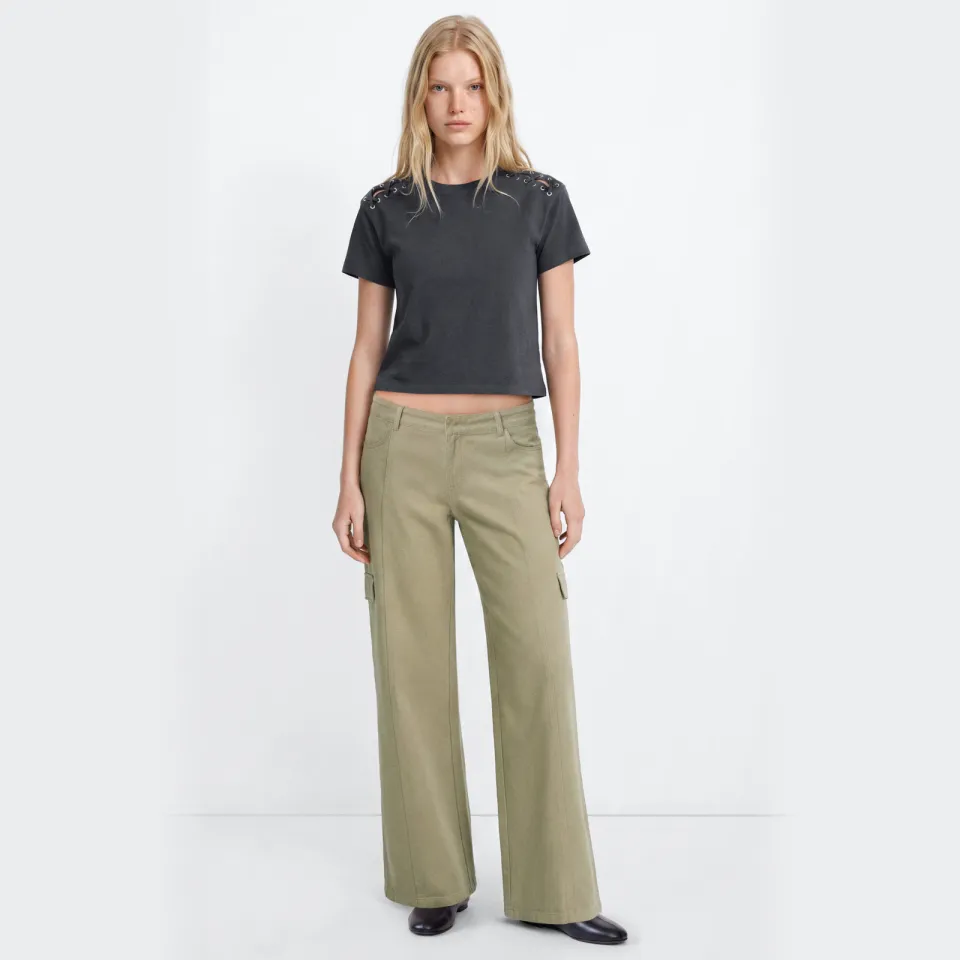 Mango T-shirt antraciet, foto 3