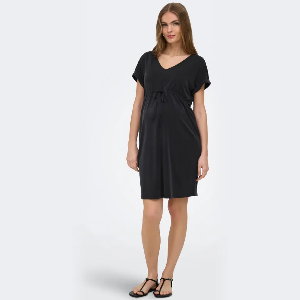 Only Maternity midi zwangerschapsjurk zwart, foto 4