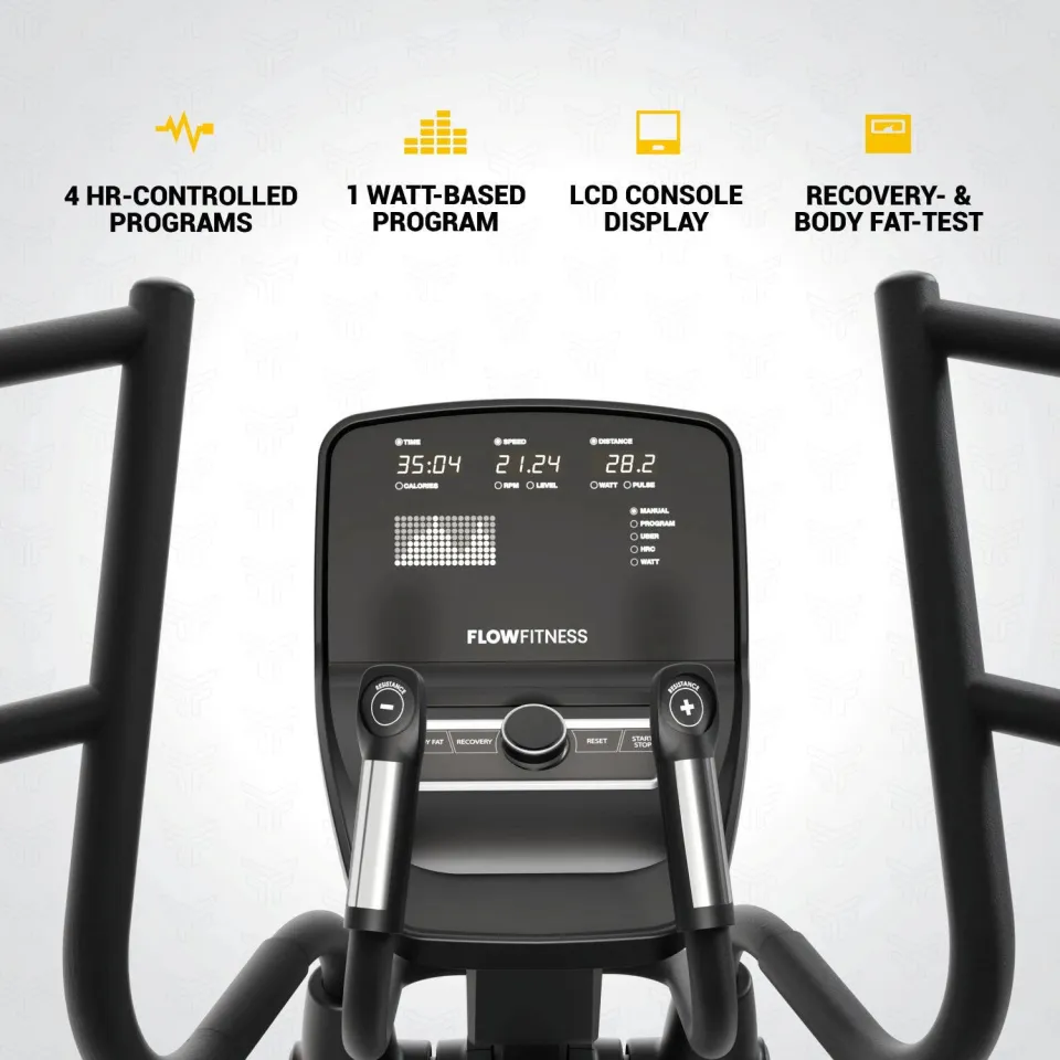 Flow Fitness Perform X5i crosstrainer zwart, foto 7
