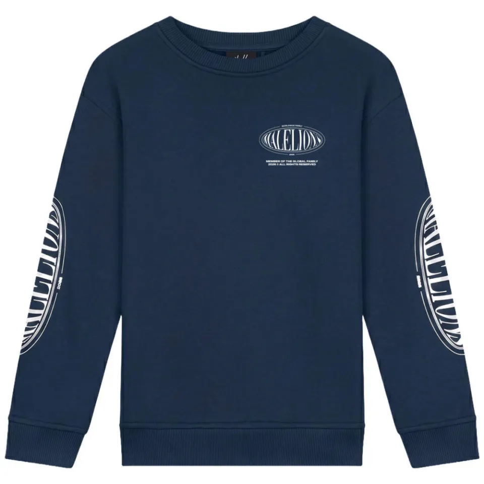 Malelions sweater met backprint - donkerblauw, foto 2