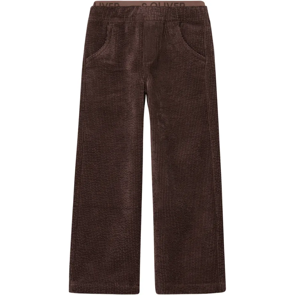 s.Oliver corduroy casual broek donkerbruin, foto 2