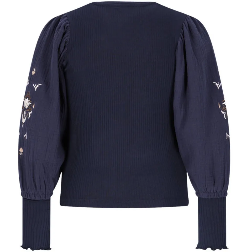 Like Flo blousetop donkerblauw, foto 3