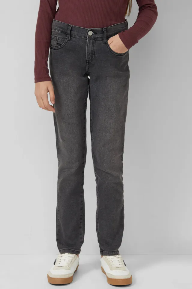 S.Oliver relaxed low waist regular fit jeans black denim, foto 3