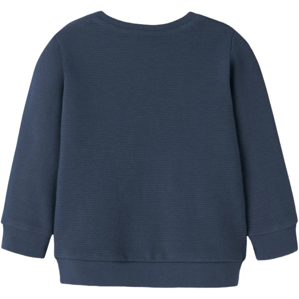 GUPPY BABY sweater met textuur - donkerblauw, foto 2