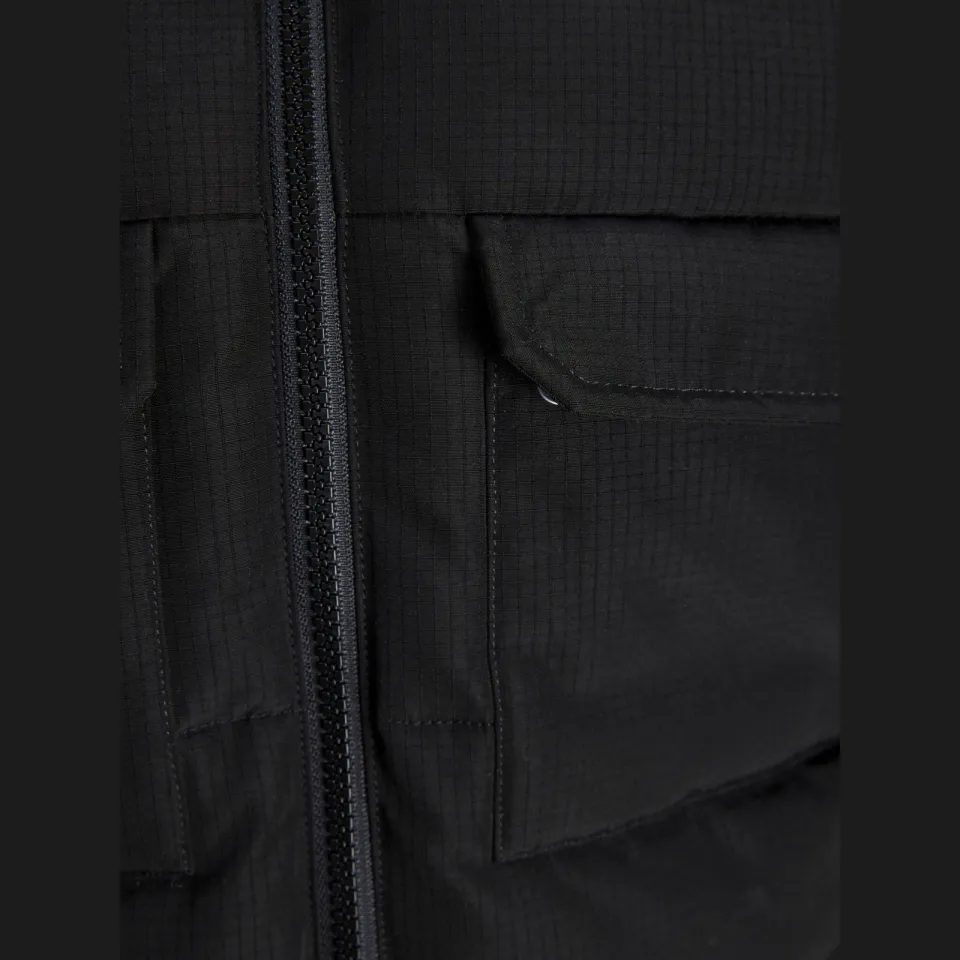 Jack & Jones gewatteerde winterjas met capuchon zwart, foto 5