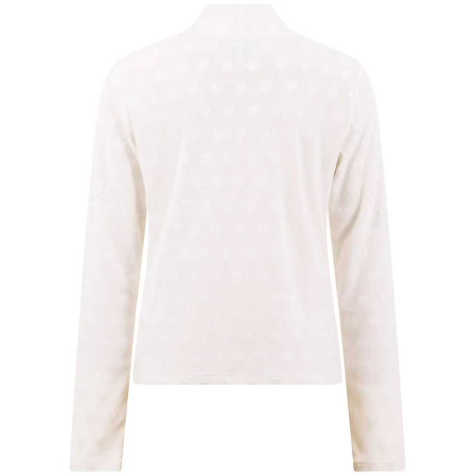 Shoeby longsleeve met hartjesprint ecru, foto 4