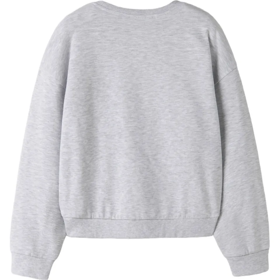 NAME IT KIDS sweater met tekst - grijs, foto 2