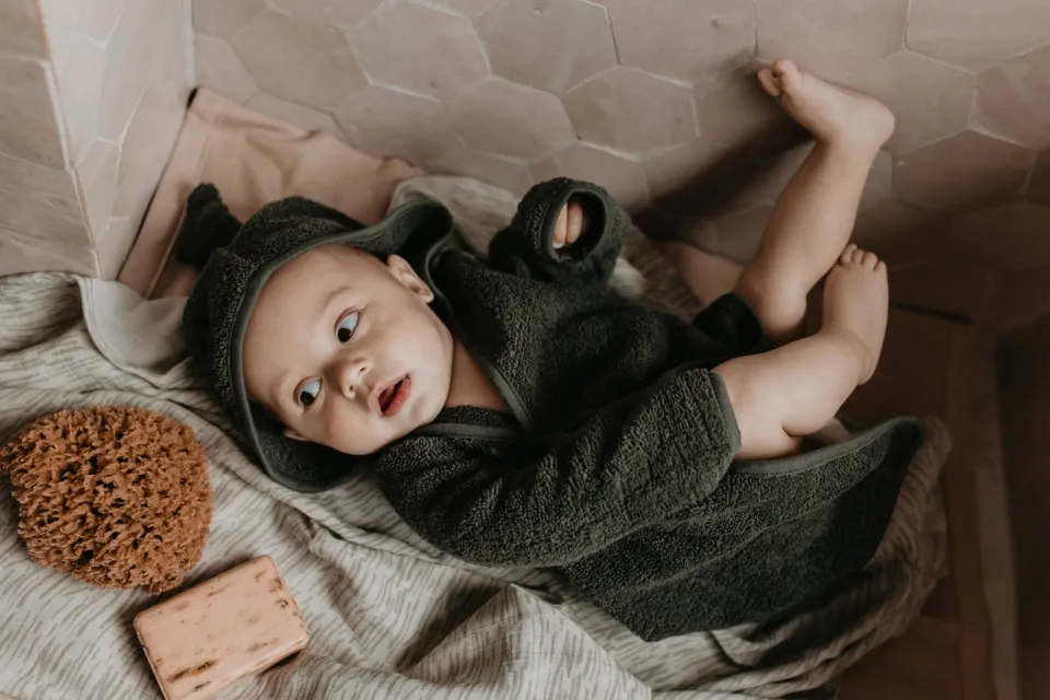 Snoozebaby hydrofiele swaddle Mystic Mint, foto 5