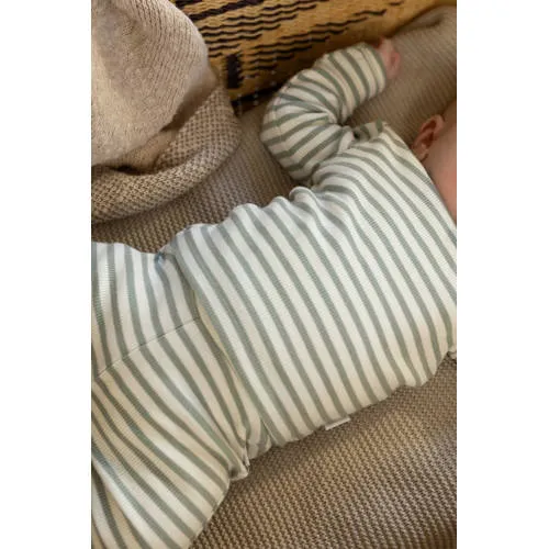 Noppies baby gestreepte longsleeve ronde hals groen/ecru, foto 5