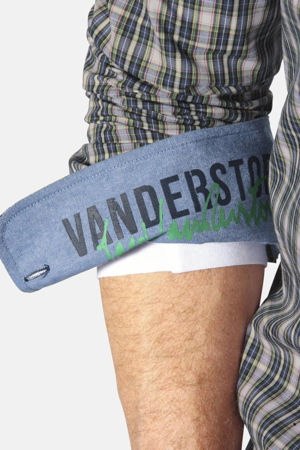 Jan Vanderstorm casual overhemd groen, foto 7