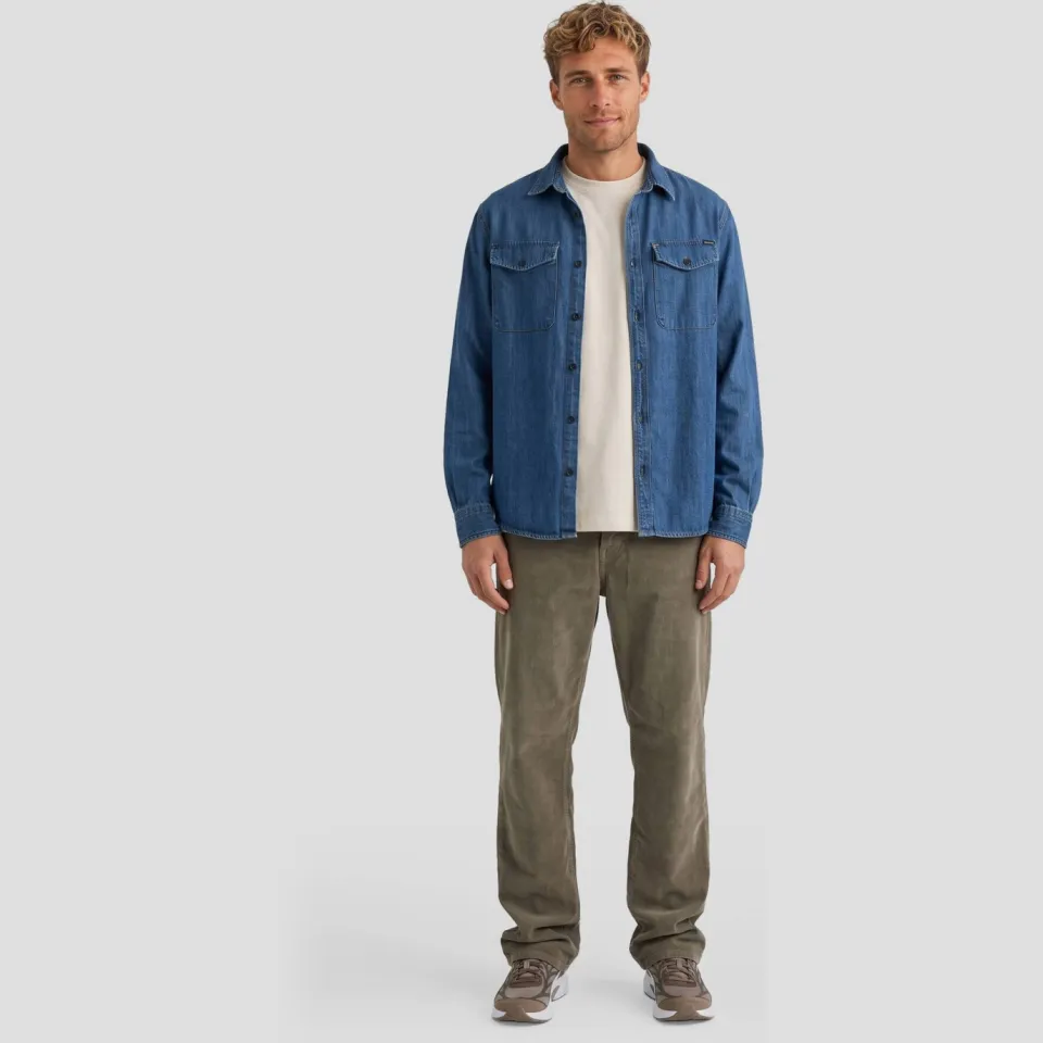 Overhemd Lange Mouw Replay 6.5 OZ DEEP BLUE DENIM M4124 .000.860, foto 2