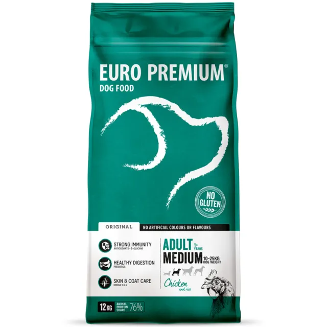Euro Premium Adult Medium hondenvoer kip en rijst, foto 2