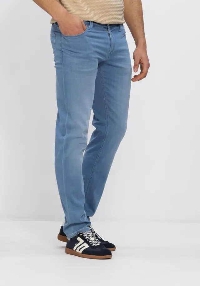 Alberto Heren Jeans Pipe - Lichtblauw