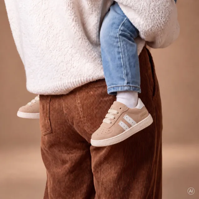 Shoesme Shoesme ExtremeFlex® Sneakers taupe Suede