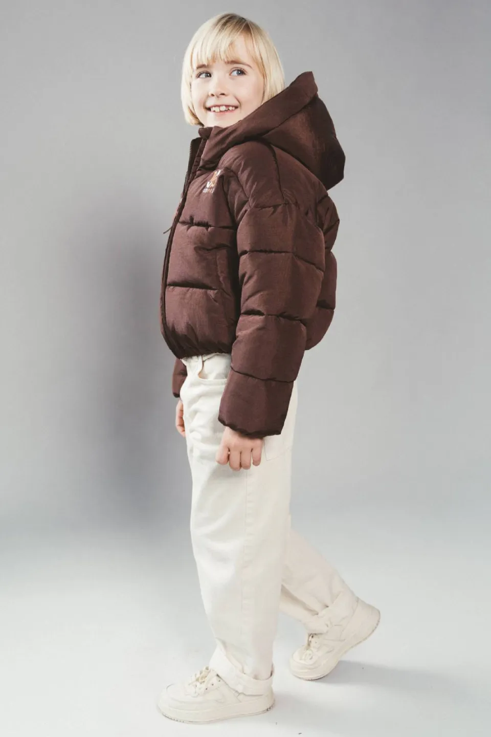 Moodstreet gewatteerde winterjas donkerbruin, foto 6