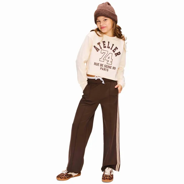 Retour Jeans longsleeve met print beige Lichtbeige