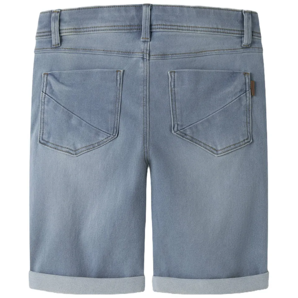 NAME IT Sofus jeansshort lichtblauw light blue denim, foto 3