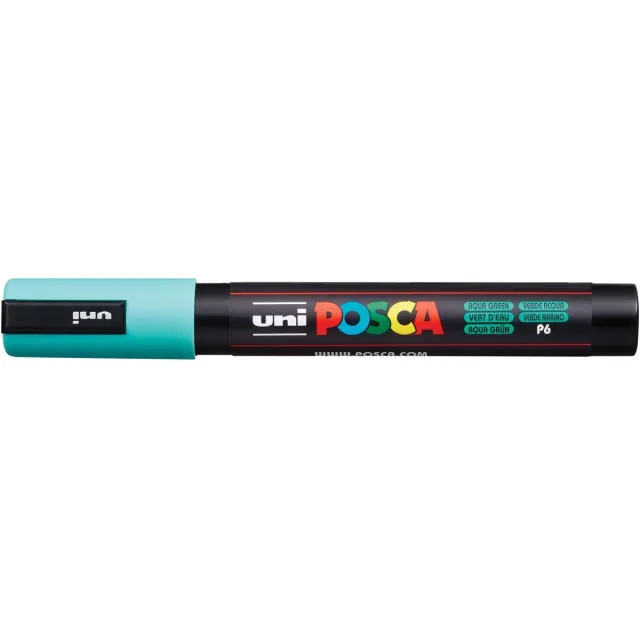 Posca marker met conische punt schrijfdikte fijn zeegroen