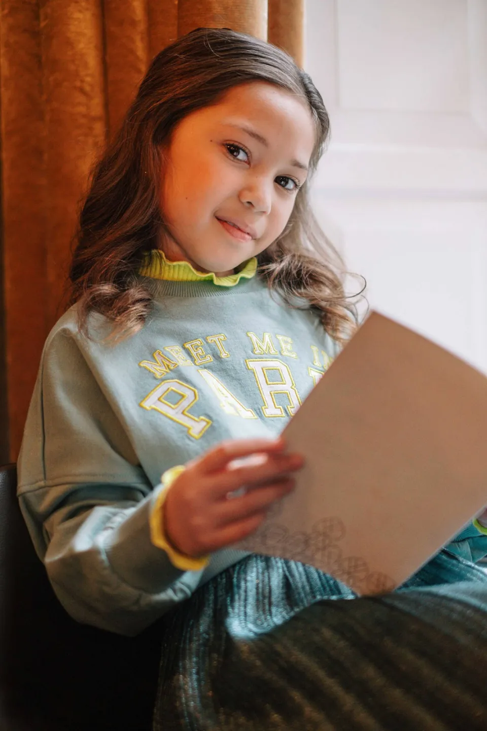Like Flo getailleerde longsleeve limegroen, foto 5