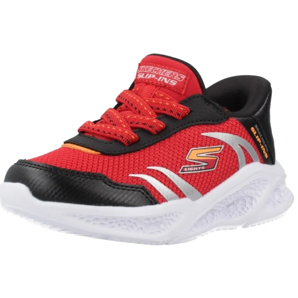 Skechers Meteor Lights Slip-ins sneakers rood