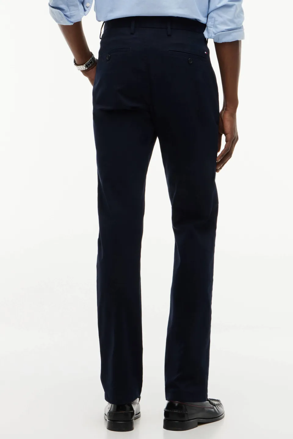 Tommy Hilfiger BLEECKER 1985 slim chino donkerblauw desert sky, foto 3