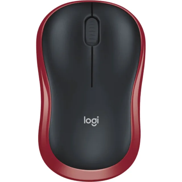 Logitech M185 draadloze muis rood