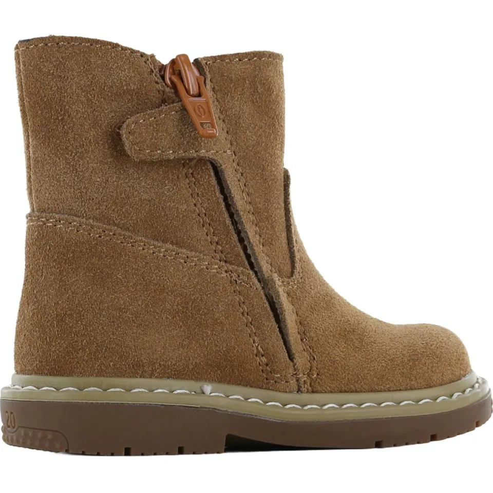 Shoesme suède enkelboots - cognac