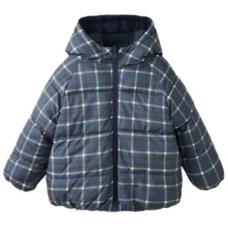 Mango Kids omkeerbare winterjas marineblauw, foto 4