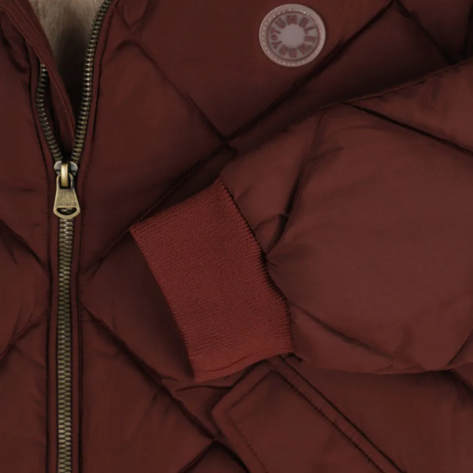 Tumble 'n Dry quilted winterjas donkerbruin, foto 5