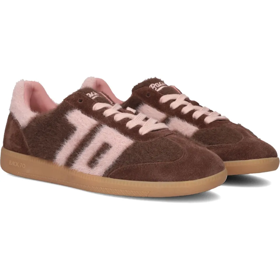 BACK70 007 lage sneakers bruin, foto 4