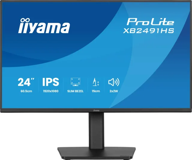 Iiyama ProLite XB2491HS-B1 monitor zwart