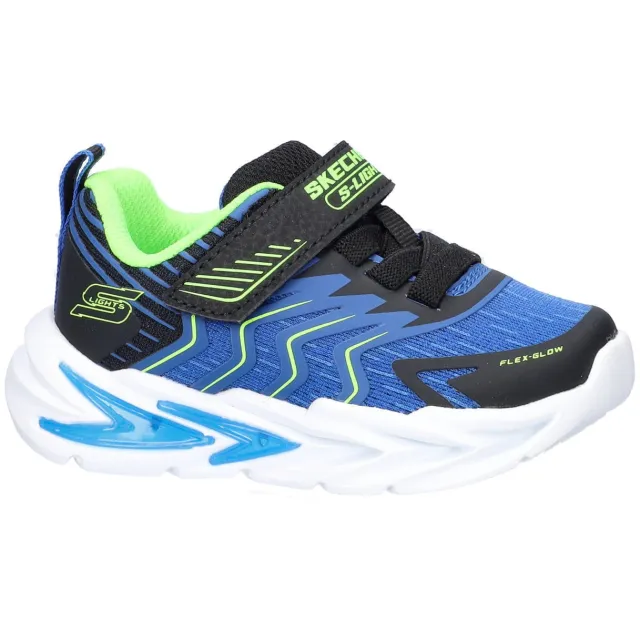 Skechers S-Lights: Flex-Glow Ultra Prism-Pacer sneakers met lichtjes - blauw/groen