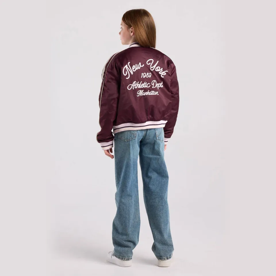 America Today baseball jacket bordeauxrood, foto 5