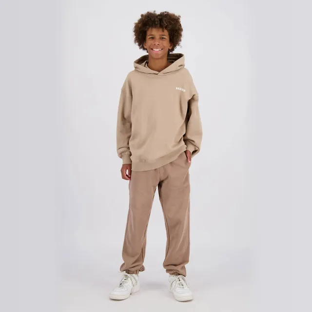 Raizzed hoodie met backprint - bruin