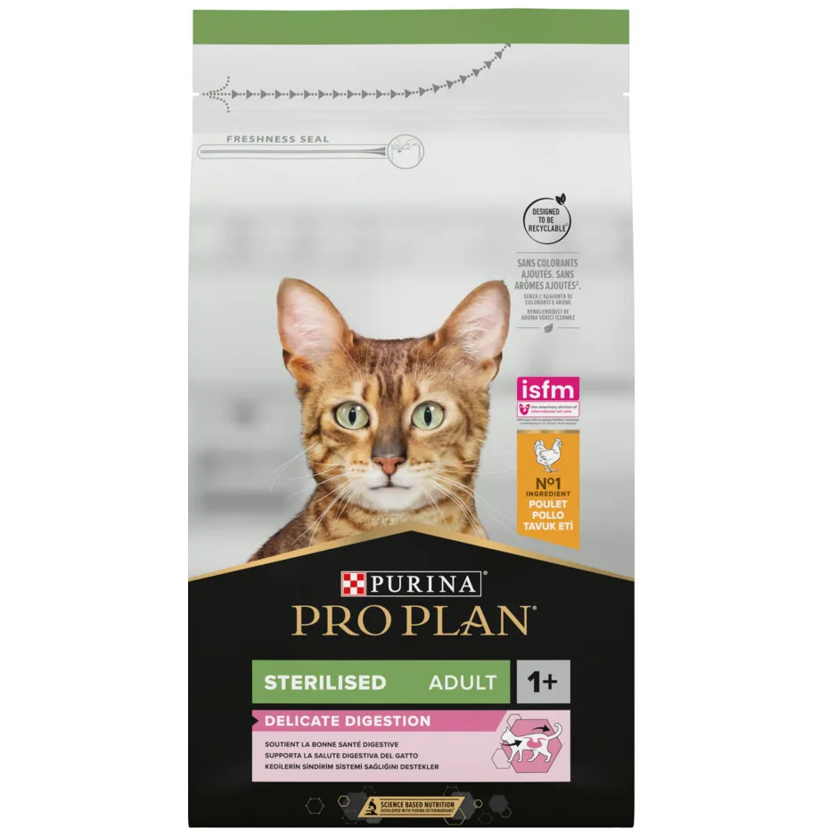 Pro Plan Kattenvoer Droog Adult Sterilised Delicate Digest Kip 1,5 kg, foto 5