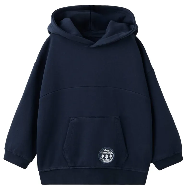 Mango Kids hoodie met backprint - marine, foto 2