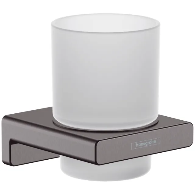 Tandenborstelhouder HansGrohe AddStoris Geborsteld Zwart Chroom