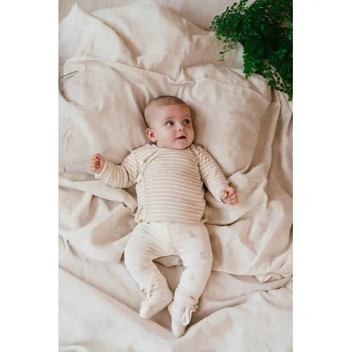 A Tiny Story gestreepte longsleeve beige, foto 4