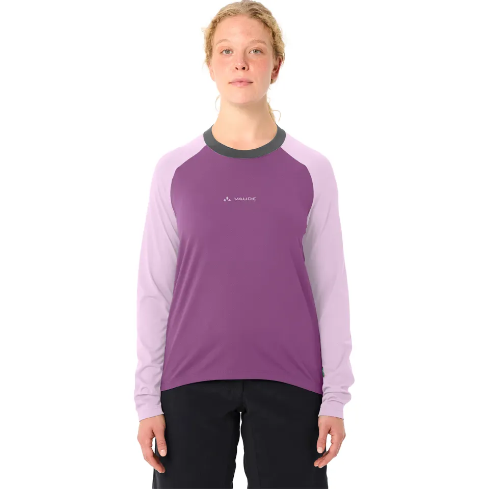 Vaude Loamer fietsshirt lange mouwen purper