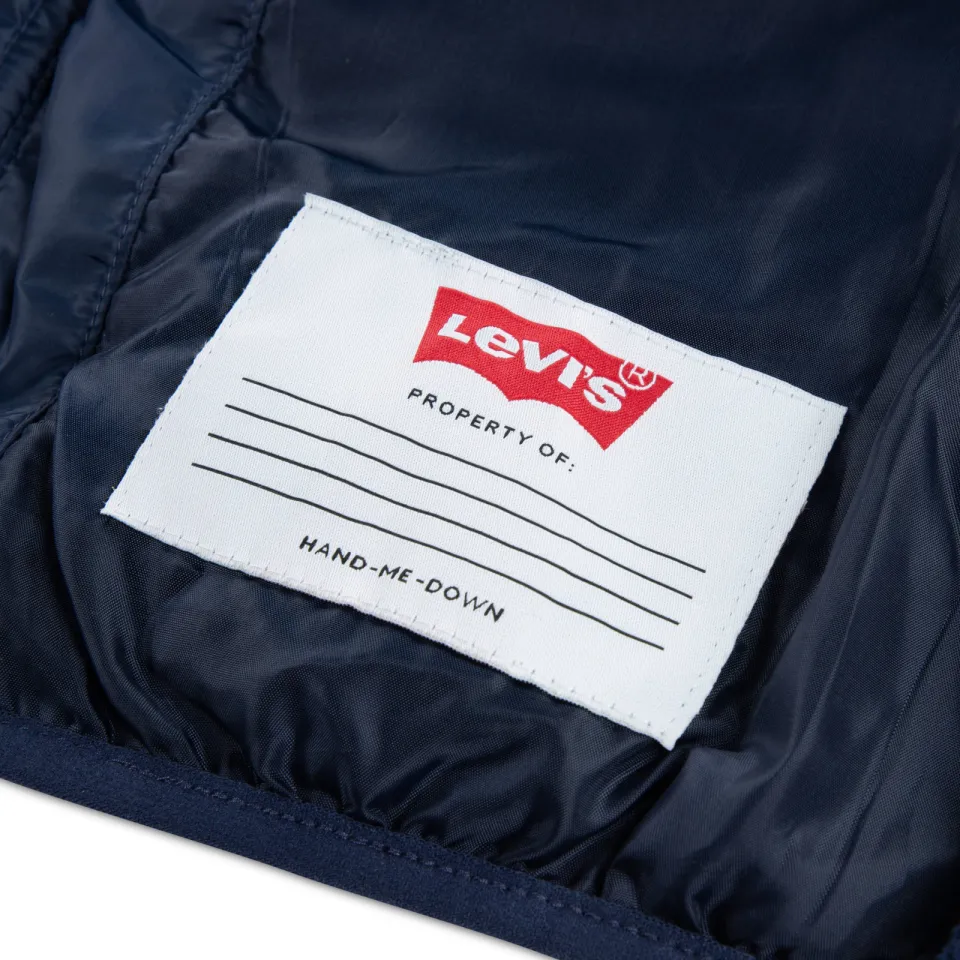 Levi's Kids gewatteerde winterjas donkerblauw, foto 5