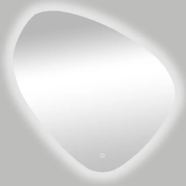 Best Design Spiegel Best Design Ballon Asymmetrisch 100x100cm Met LED Verlichting Rondom en One-Touch Bediening
