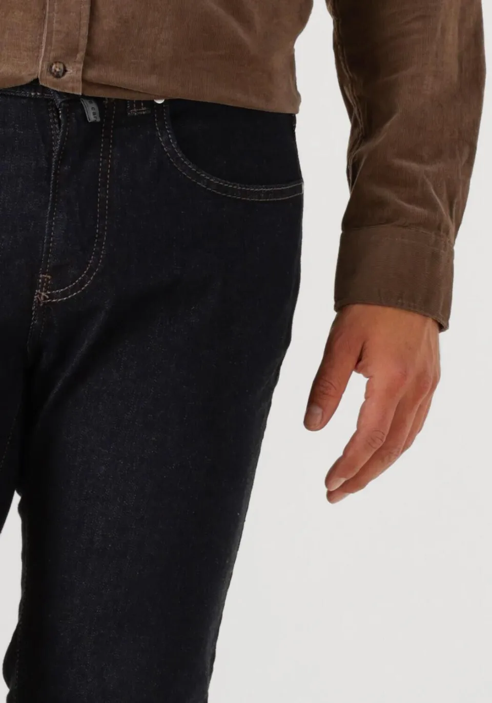 Pierre Cardin Lyon tapered jeans donkerblauw blauw/zwart stonewash, foto 6
