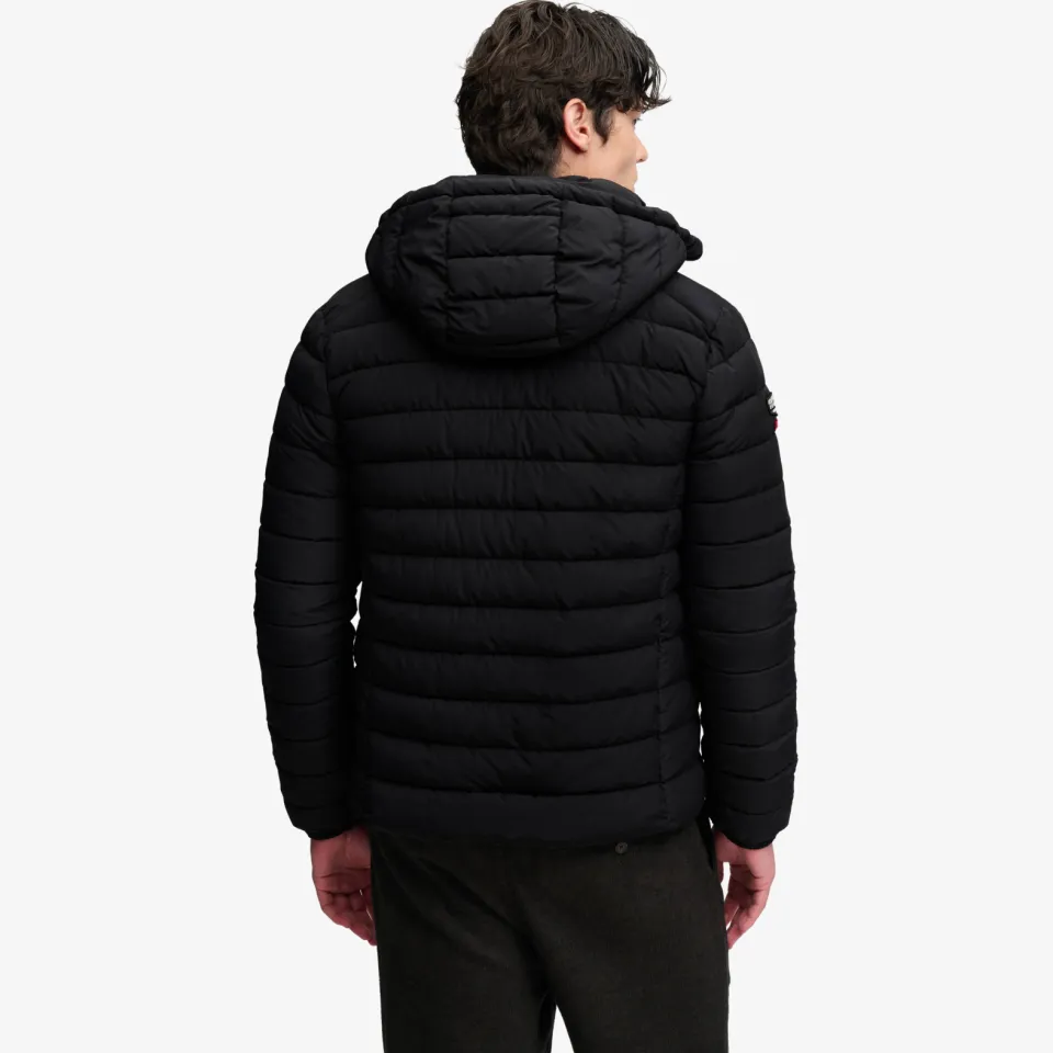 Superdry Hooded Fuji Midweight Padded jas zwart, foto 6