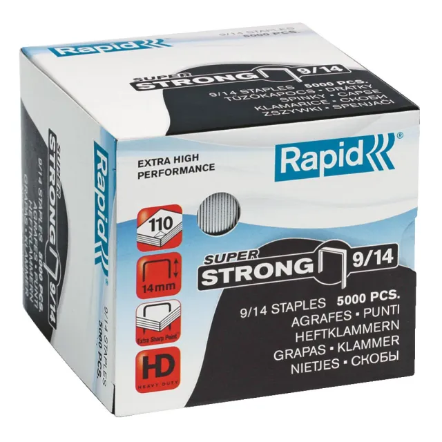 Rapid Nieten rapid 9/14 gegalvaniseerd super strong 5000 Stuks