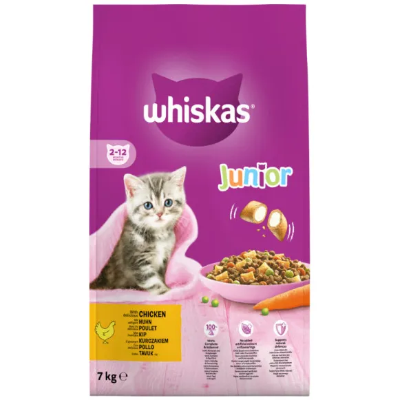 Whiskas Junior kattenbrokken kip 1,9 kg, foto 2