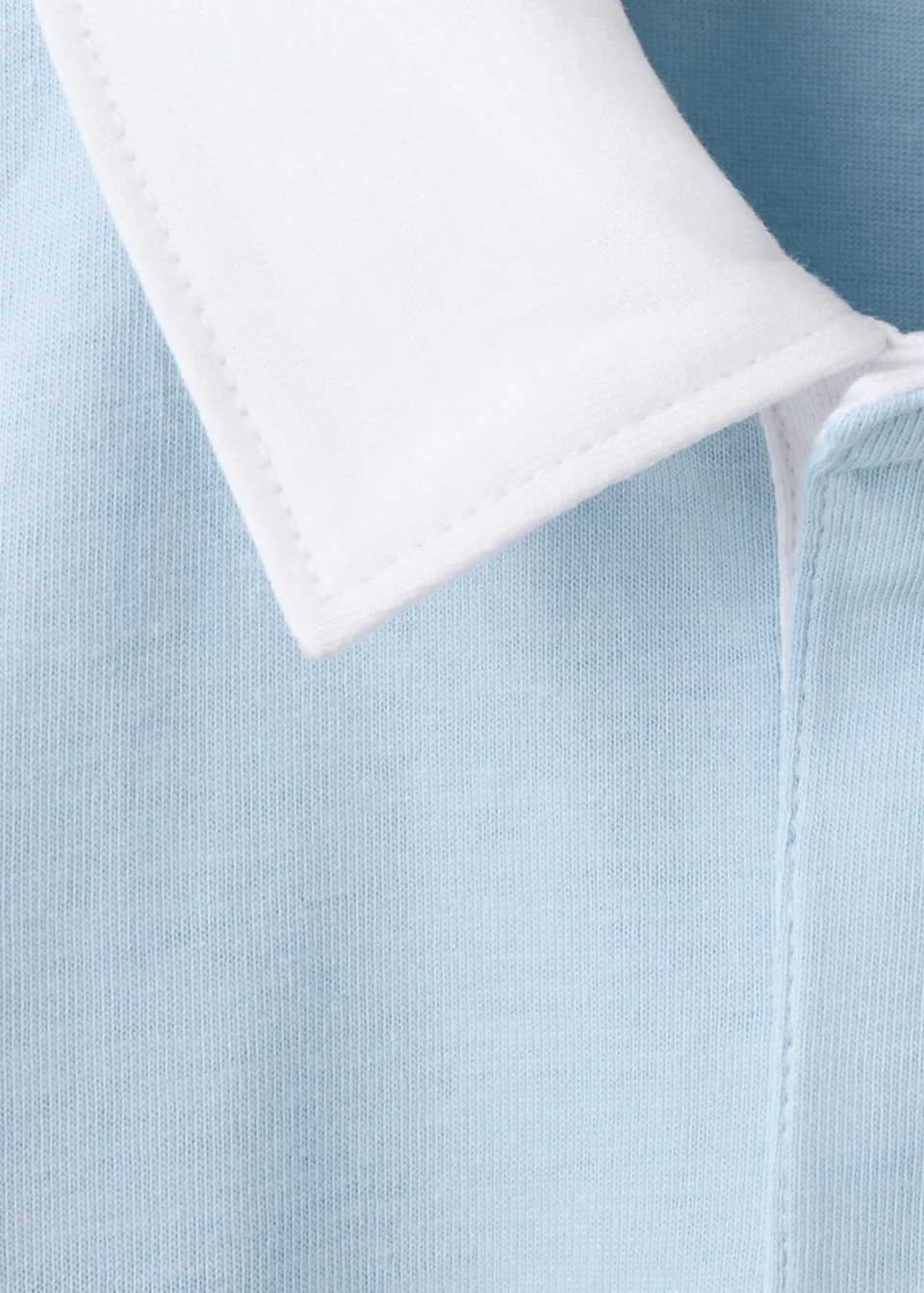 Mango longsleeve lichtblauw/bruin, foto 6