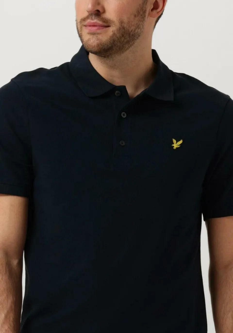 Lyle & Scott Heren Polo's & T-shirts Plain Polo Shirt - Donkerblauw, foto 4