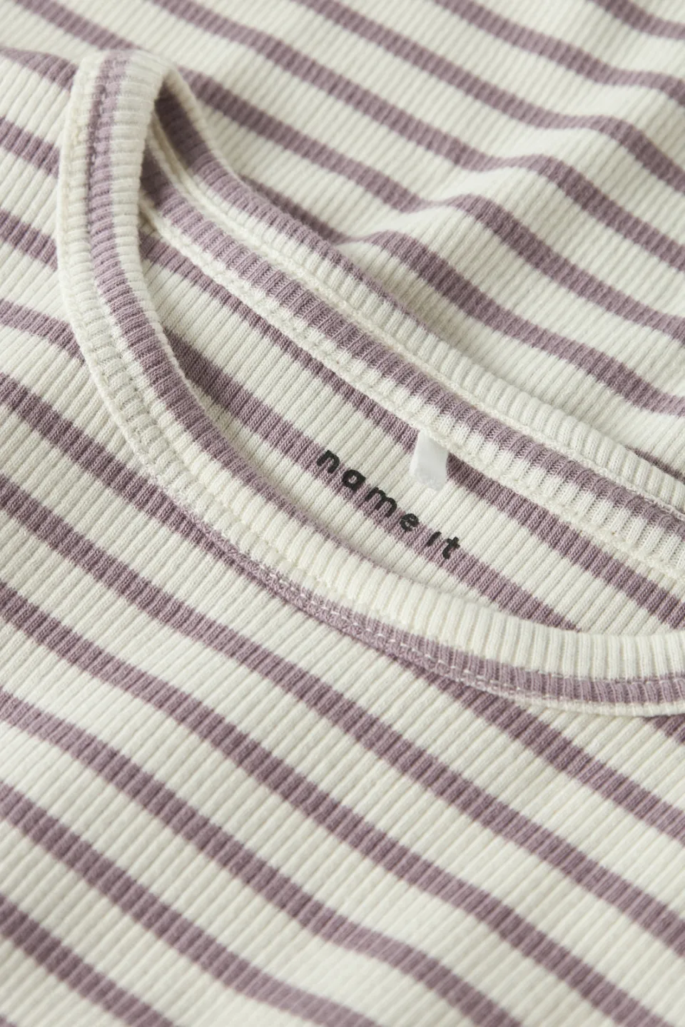 NAME IT MINI longsleeve gebreid gestreept ecru, foto 3