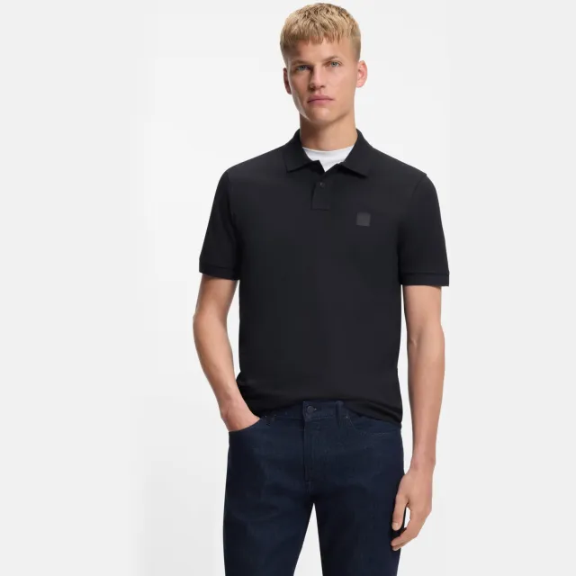 Boss slim fit polo PASSENGER darkblue